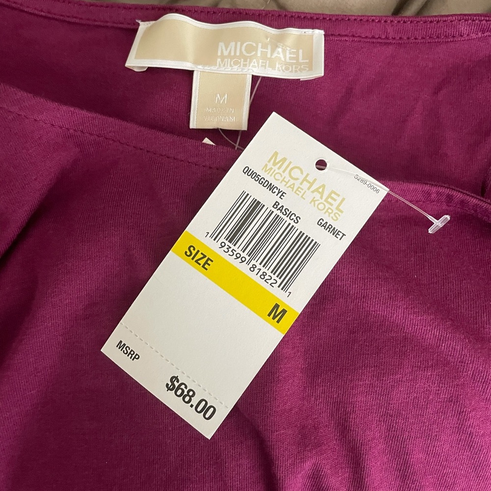 MICHAEL MICHAEL KORS Magenta Crisscross Tshirt - Picture 6 of 8